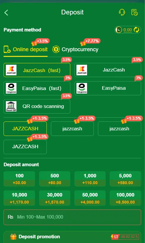 Pak998 Game Deposit